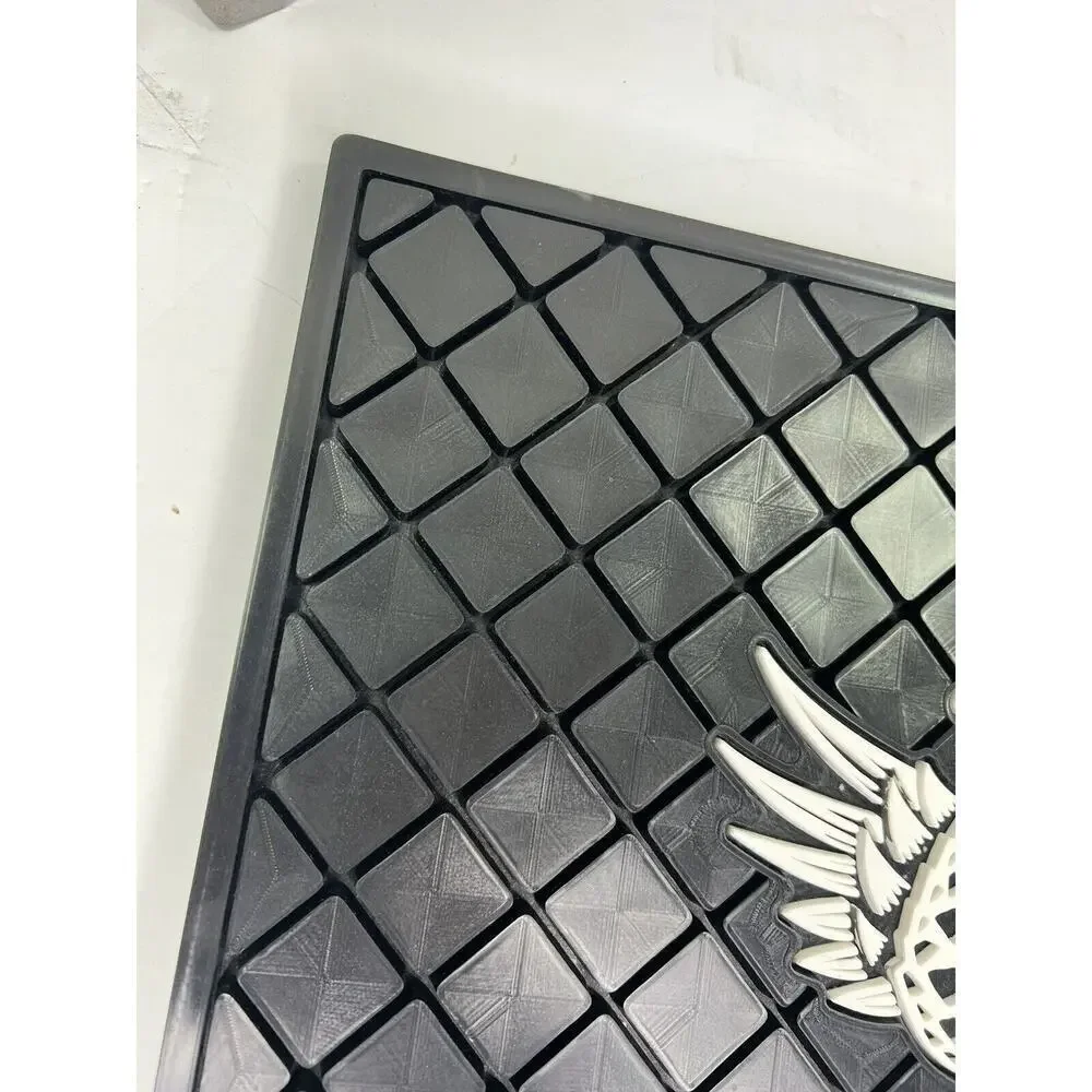 Avion Tequila Rubber BAR‎ SPILL MAT 14”x14” Rail Man Cave Bar Black White NEW